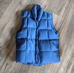 LANDS’ END Blue Puffer Vest
